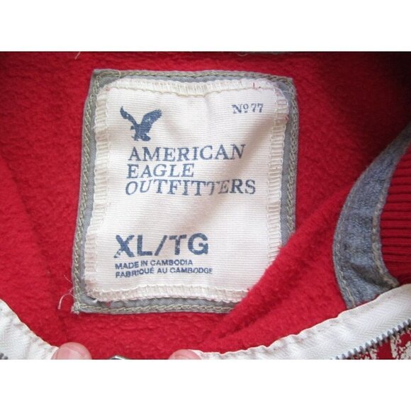 Men's American Eagle Outfitters 1/4 Zip Y2K Pullover Sweater Size XL (MS6) - Picture 8 of 12